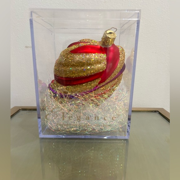 Elegance European Glass Face Mask Ornament - Picture 2 of 6